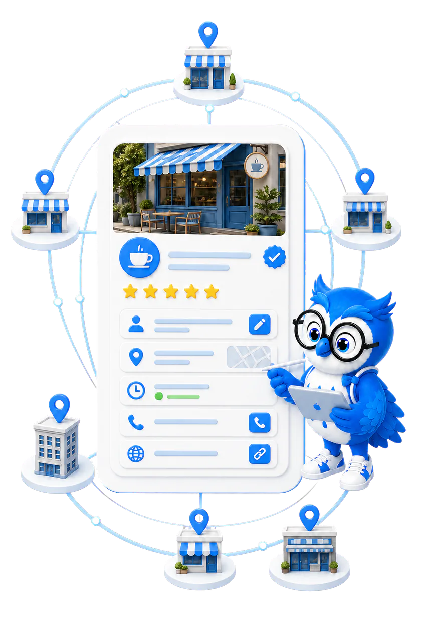 Müşterinin adres, çalışma saatleri, telefon ve web sitesi bilgilerinin platformlara dağıtılması